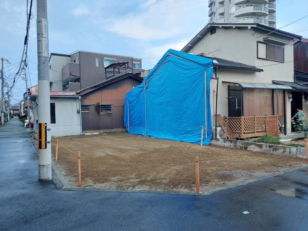 戸建て解体工事実績　大阪市　アフター